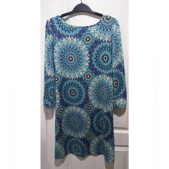 Felicity & Coco | Hazelton dress in turquoise print - Picture 2 of 5